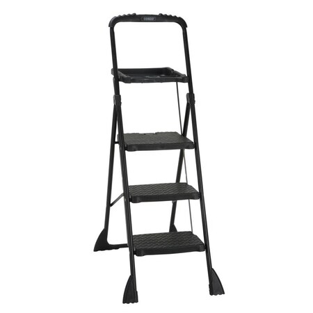 Cosco Cosco 60.98 in. H X 21.65 in. W X 3.31 in. D 250 lb. capacity 3 step Steel Folding Step Stool 11-883-BLK2